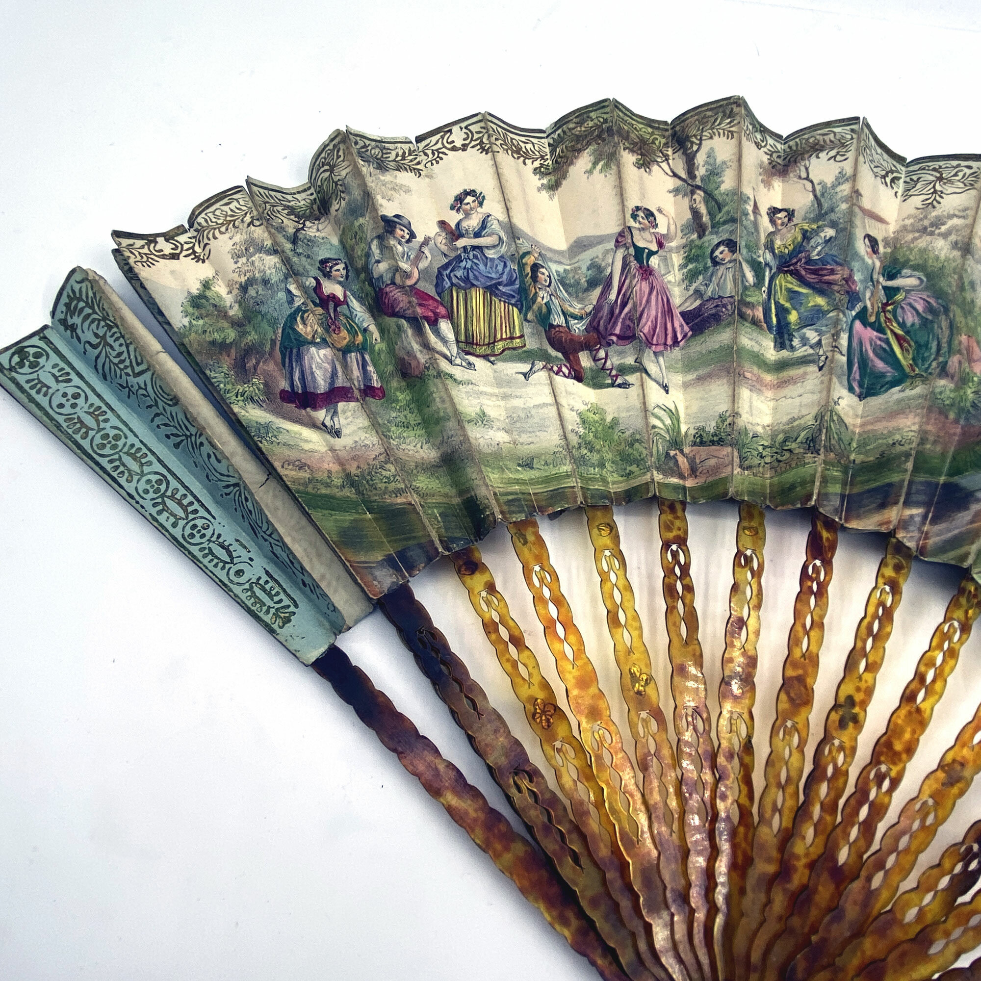 Victorian hand fan on sale